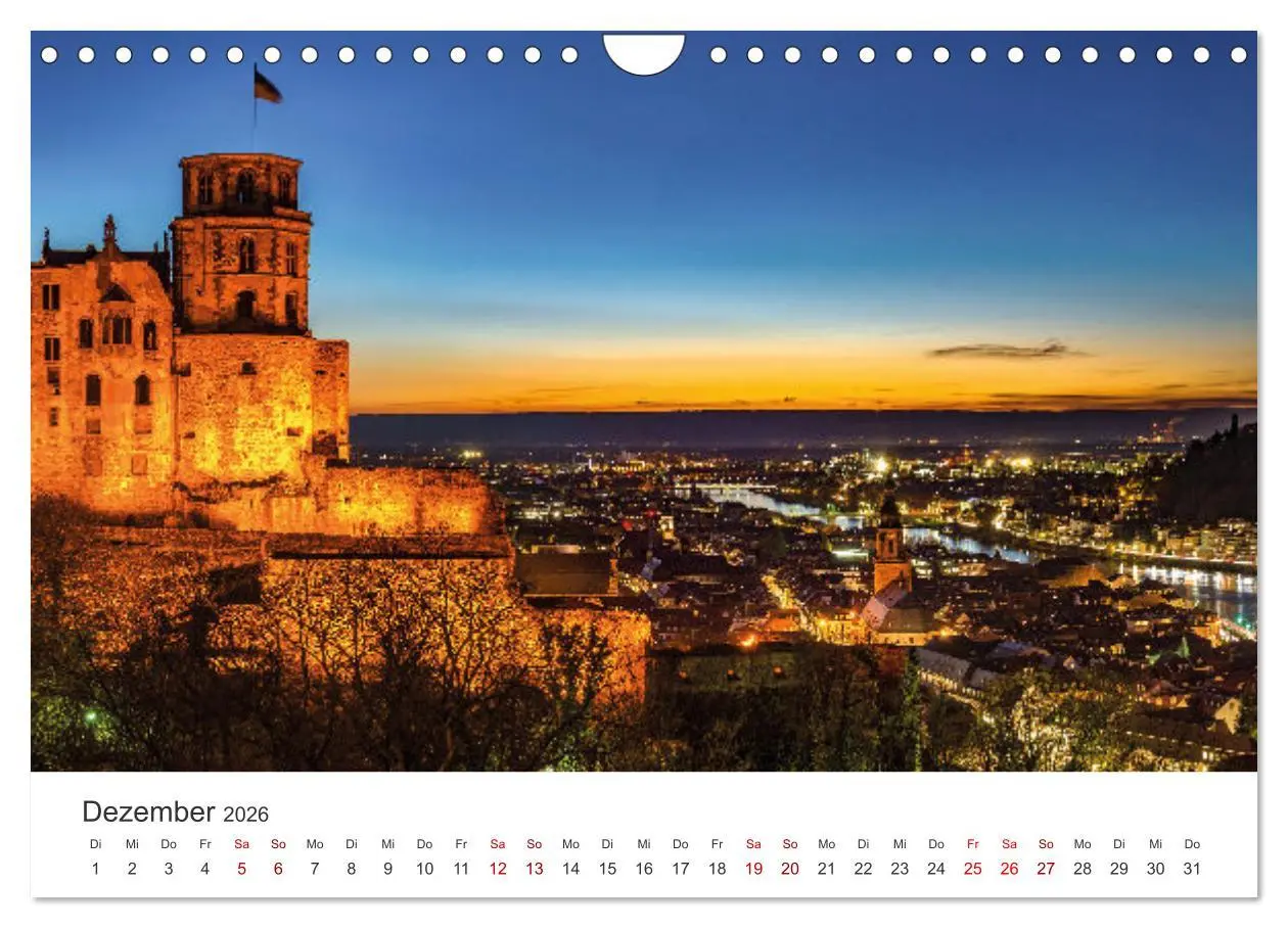 Bild: 9783457253298 | Lichtstimmungen in Heidelberg (Wandkalender 2026 DIN A4 quer),...