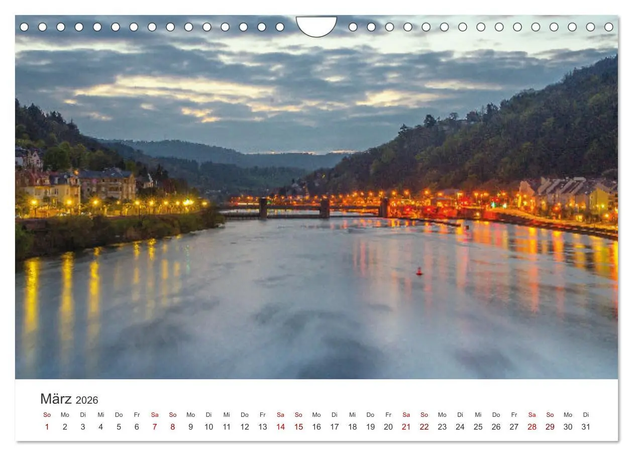 Bild: 9783457253298 | Lichtstimmungen in Heidelberg (Wandkalender 2026 DIN A4 quer),...