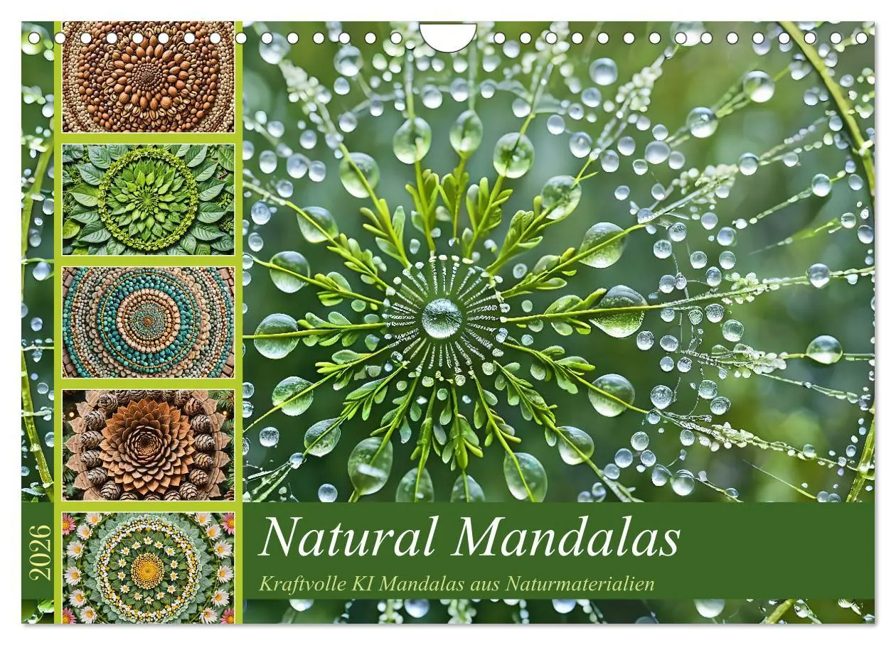Cover: 9783457323298 | Natural Mandalas - Kraftvolle KI Mandalas aus Naturmaterialien...