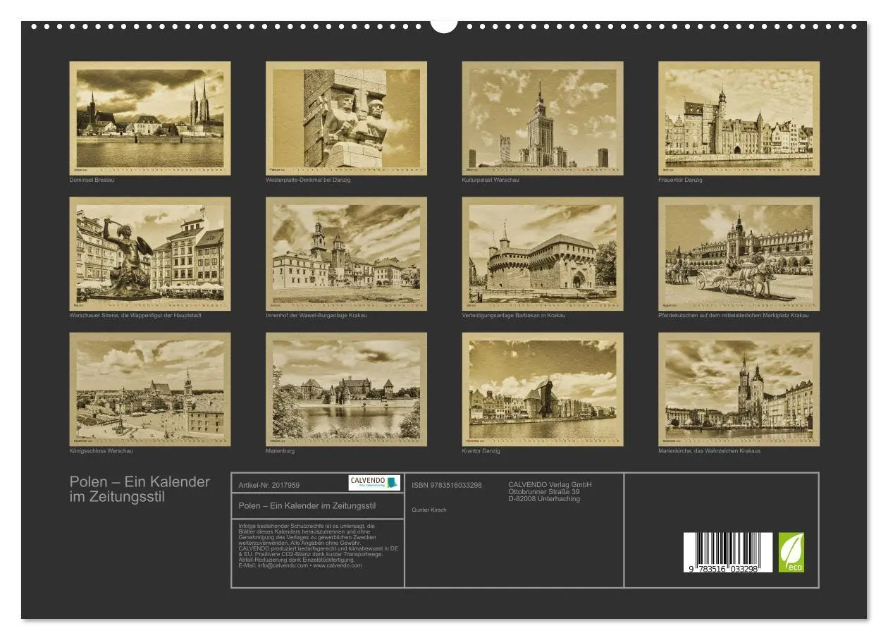 Bild: 9783516033298 | Polen - Ein Kalender im Zeitungsstil (hochwertiger Premium...