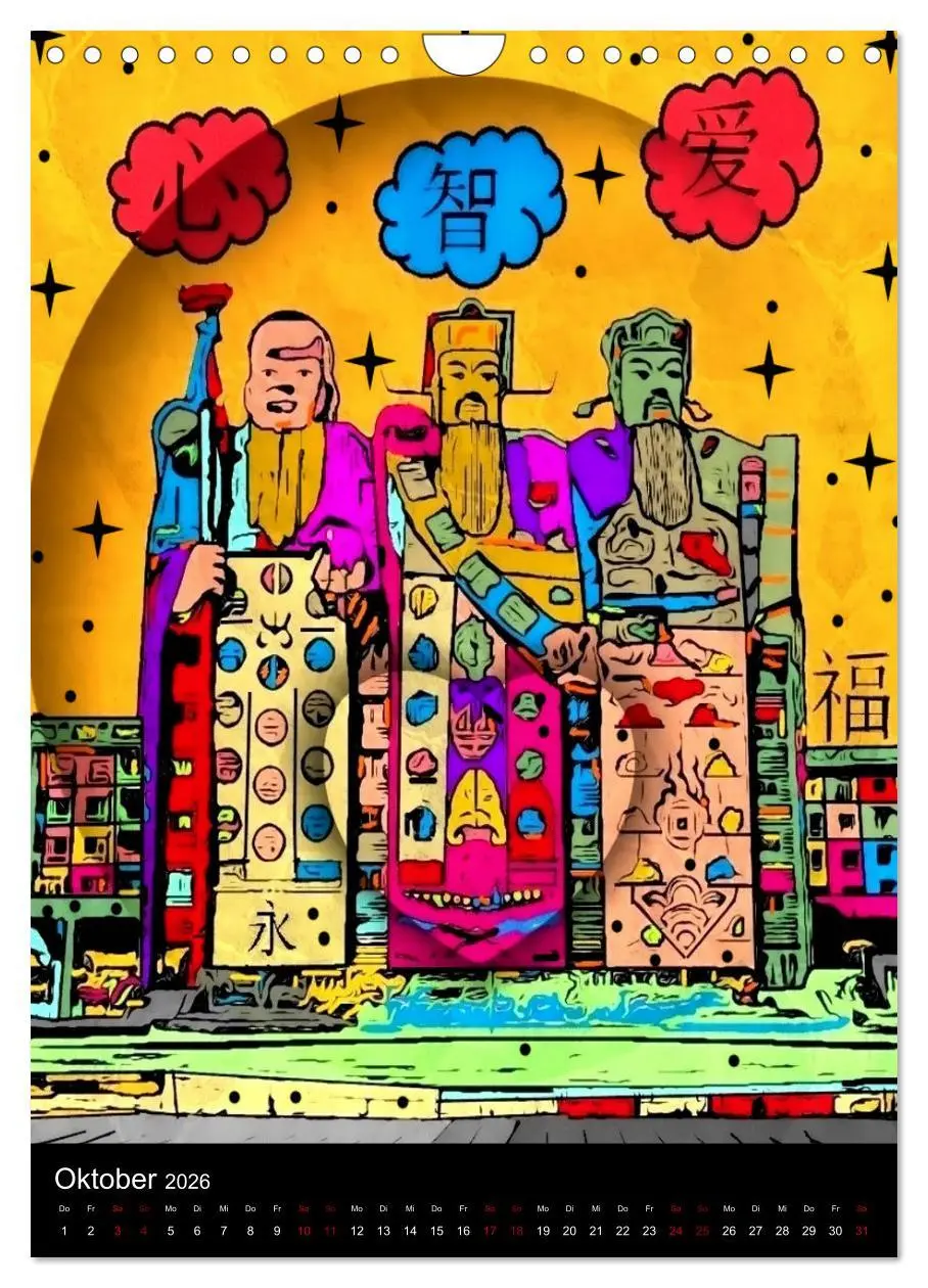 Bild: 9783516413298 | Die verrückte Welt der Popart von Nico Bielow (Wandkalender 2026...