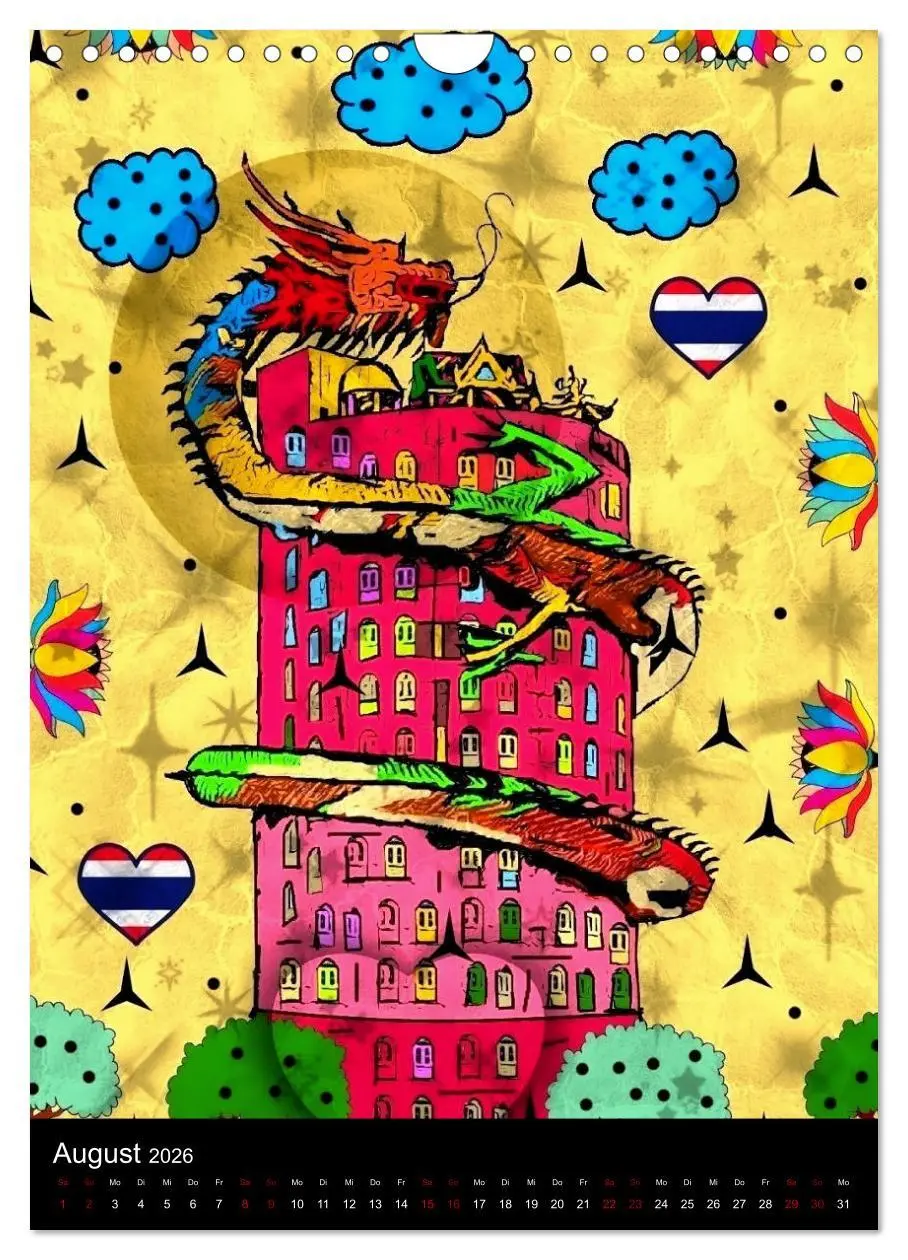 Bild: 9783516413298 | Die verrückte Welt der Popart von Nico Bielow (Wandkalender 2026...