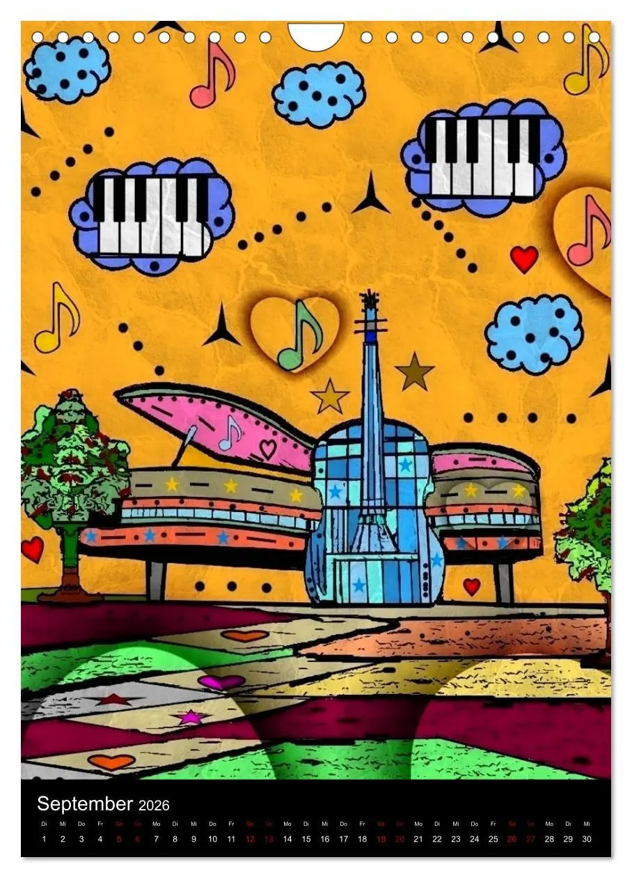 Bild: 9783516413298 | Die verrückte Welt der Popart von Nico Bielow (Wandkalender 2026...