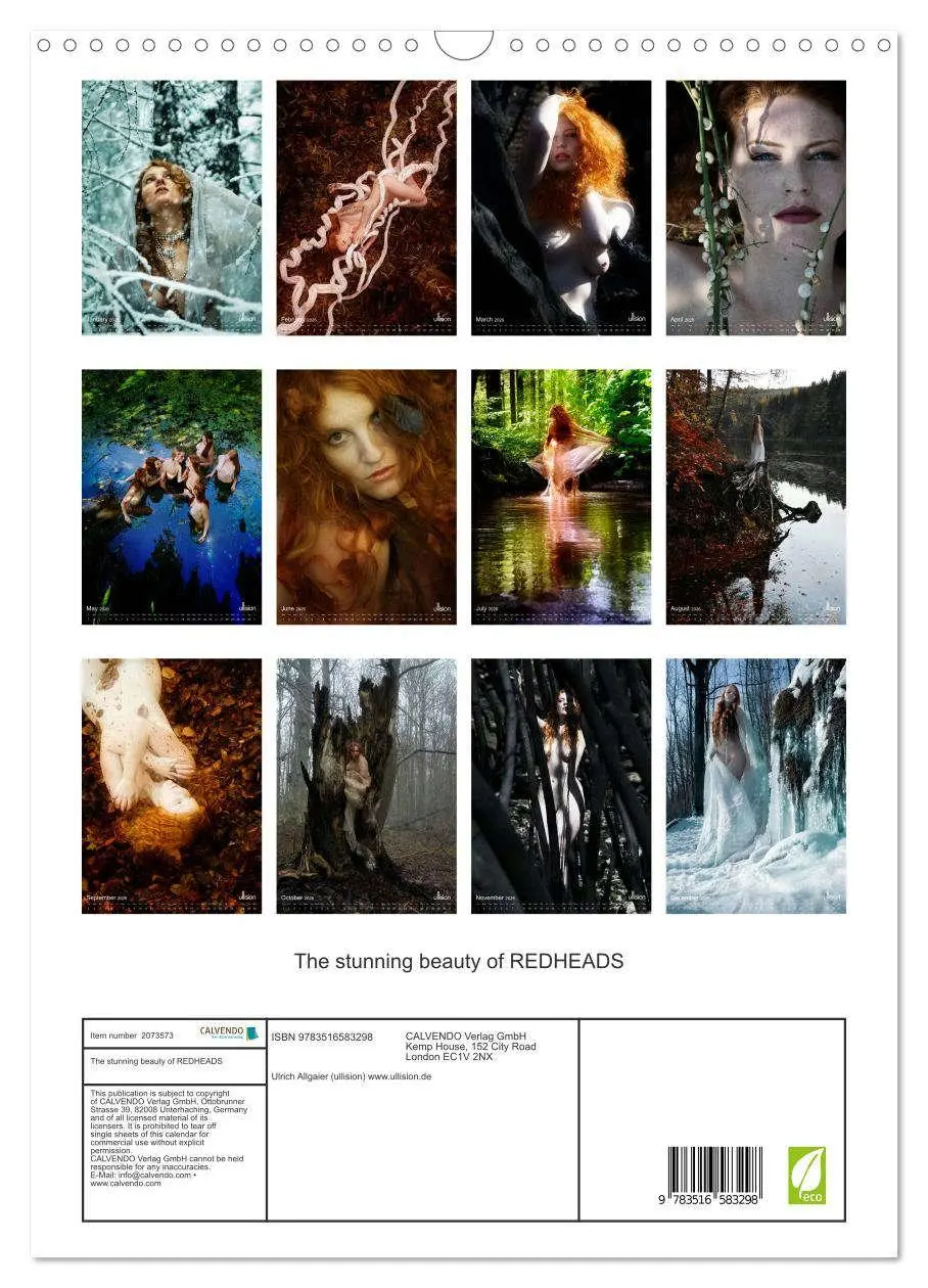 Bild: 9783516583298 | The stunning beauty of REDHEADS (Wall Calendar 2026 DIN A3...