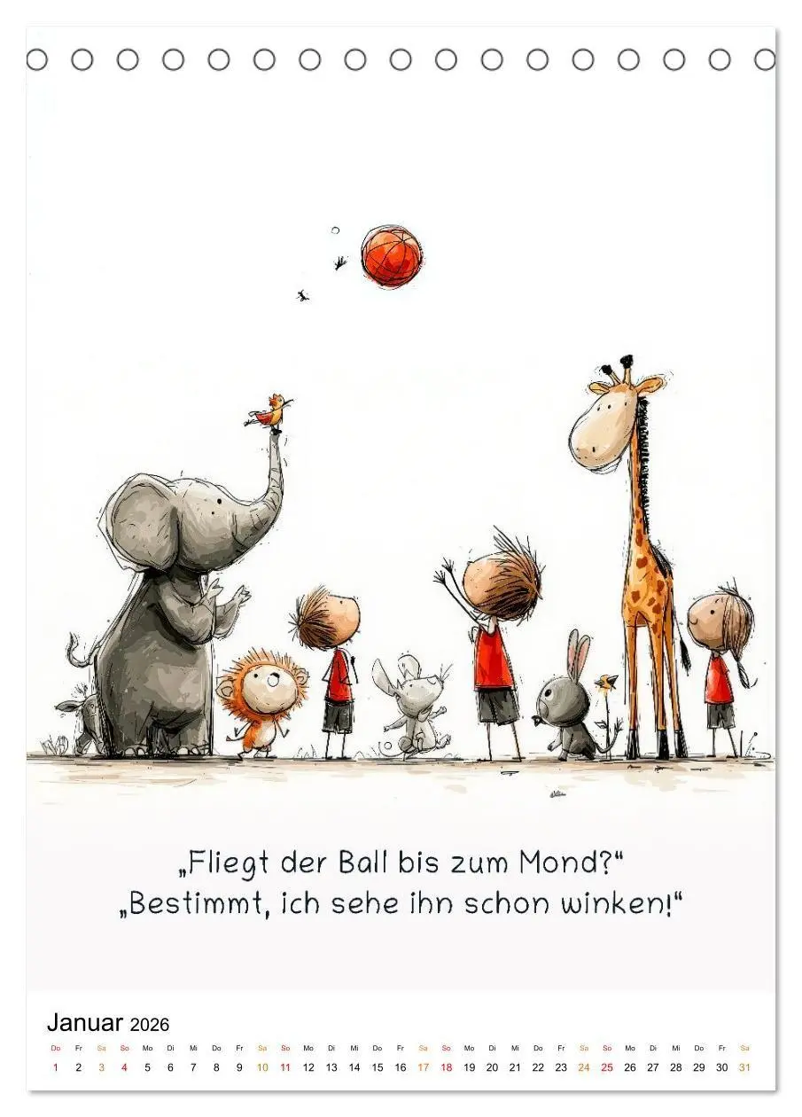 Bild: 9783516723298 | Tierische. Witzig. Wahr. (Tischkalender 2026 DIN A5 hoch), CALVENDO...