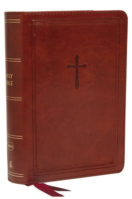 Cover: 9780785233398 | Nkjv, Reference Bible, Compact, Leathersoft, Brown, Red Letter...