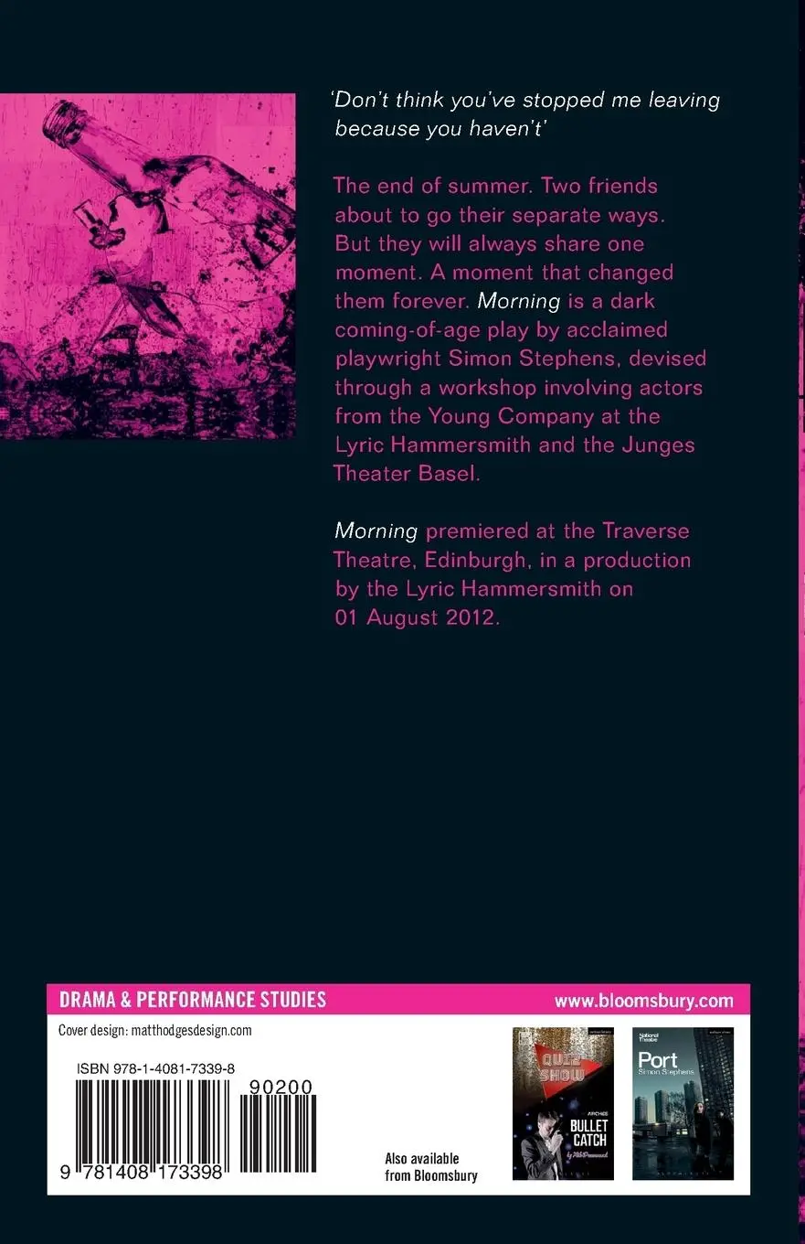 Rückseite: 9781408173398 | Morning | Simon Stephens | Taschenbuch | Kartoniert / Broschiert