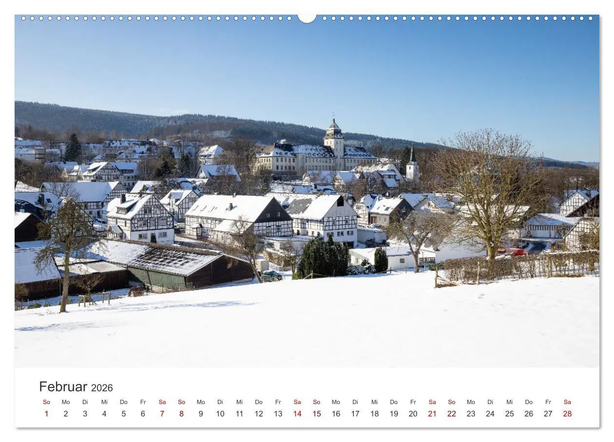 Bild: 9783457553398 | Grafschaft, ein Dorf im Schmallenberger Sauerland (Wandkalender...