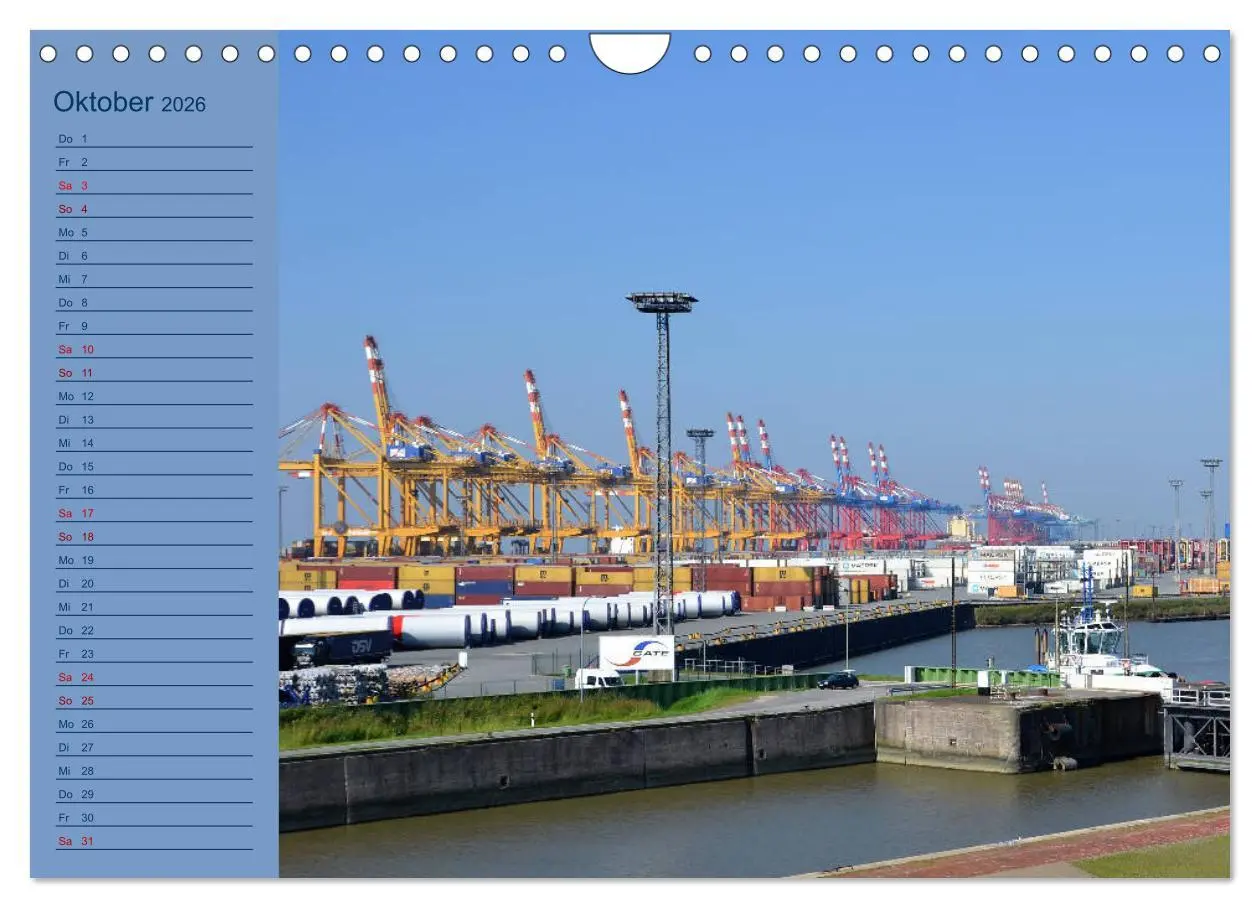 Bild: 9783457863398 | BREMERHAVEN - 2026 (Wandkalender 2026 DIN A4 quer), CALVENDO...