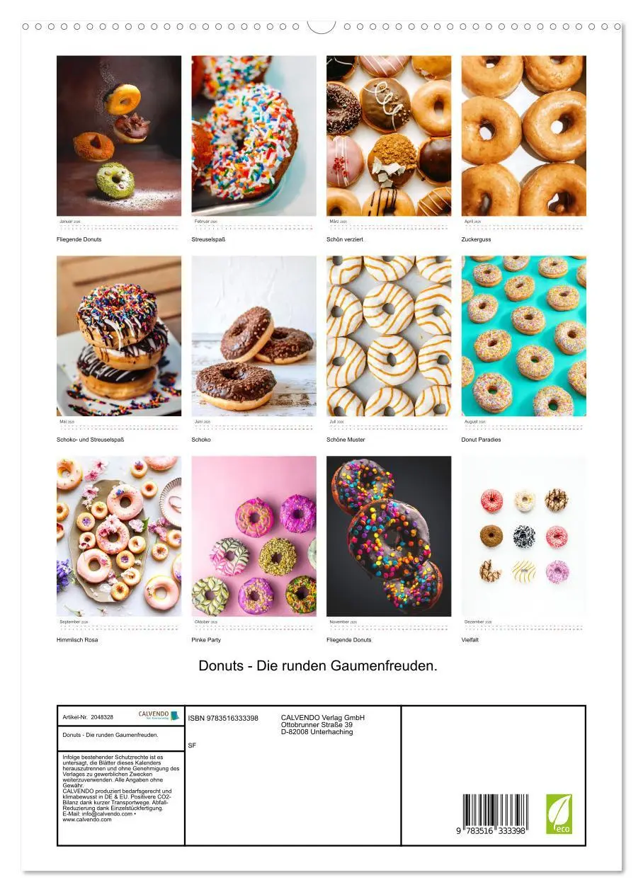 Bild: 9783516333398 | Donuts - Die runden Gaumenfreuden. (hochwertiger Premium...