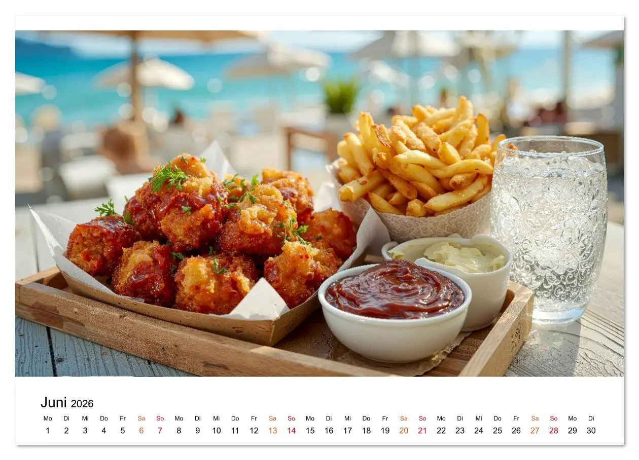 Bild: 9783516643398 | Fastfood einfach lecker (hochwertiger Premium Wandkalender 2026 DIN...