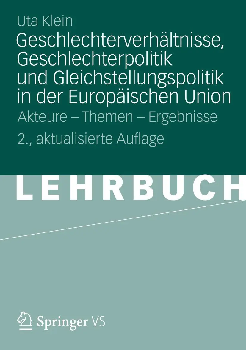Cover: 9783531183398 | Geschlechterverhältnisse, Geschlechterpolitik und...
