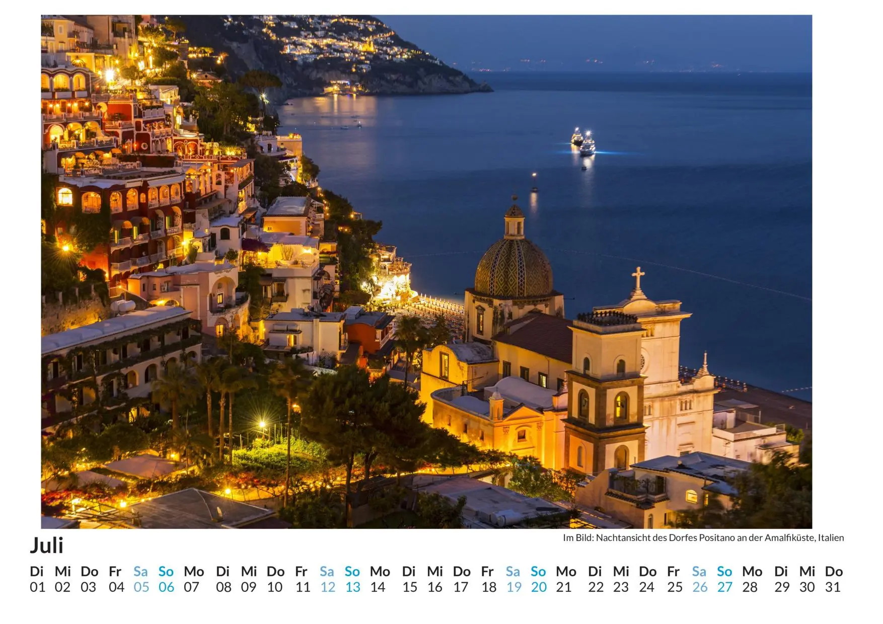 Bild: 9783759123398 | Amalfiküste - (Wandkalender 2025, Kalender DIN A4 quer,...