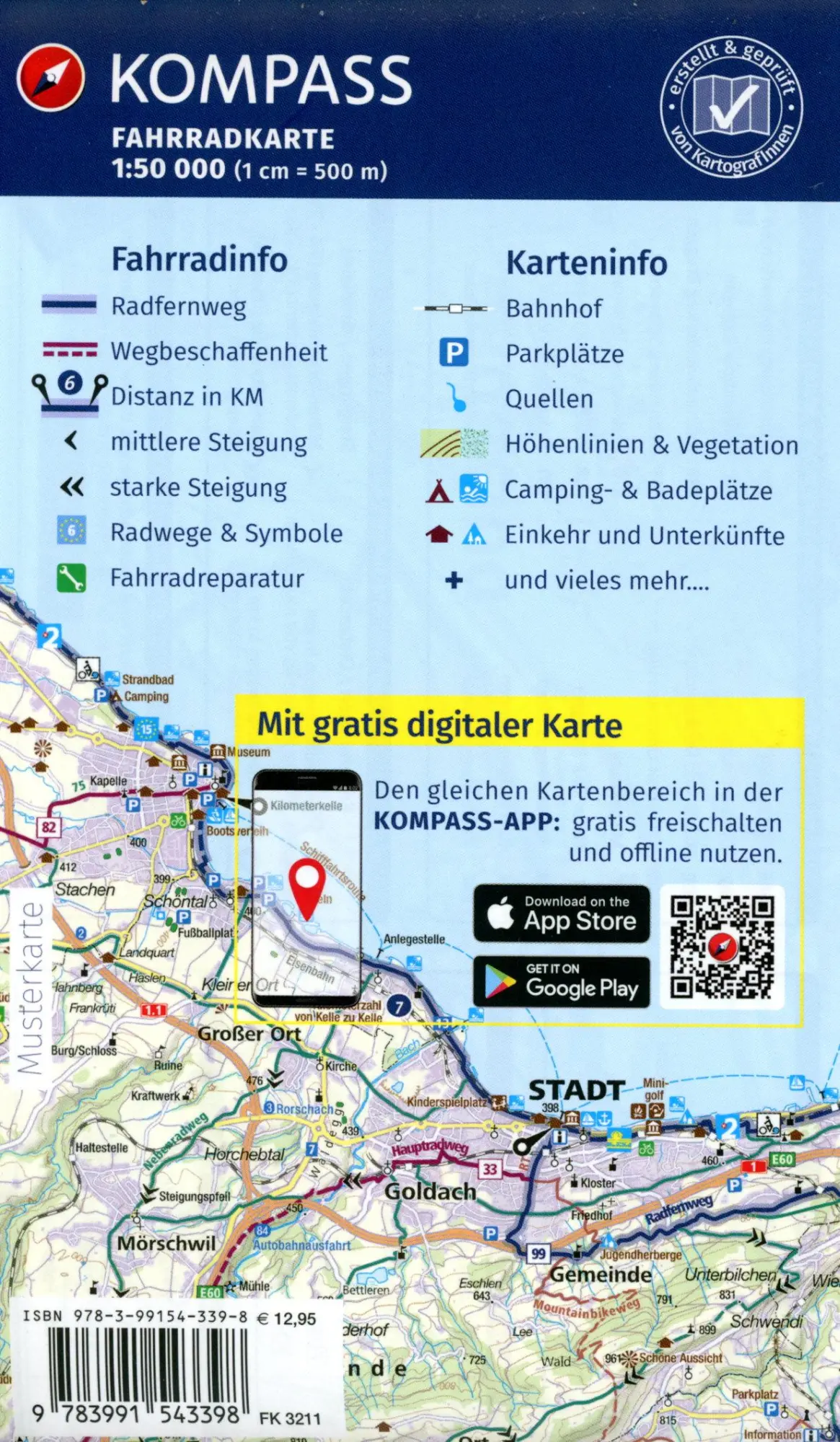 Bild: 9783991543398 | KOMPASS Fahrradkarte 3211 Rhein-Kreis Neuss, Kreis Viersen,...