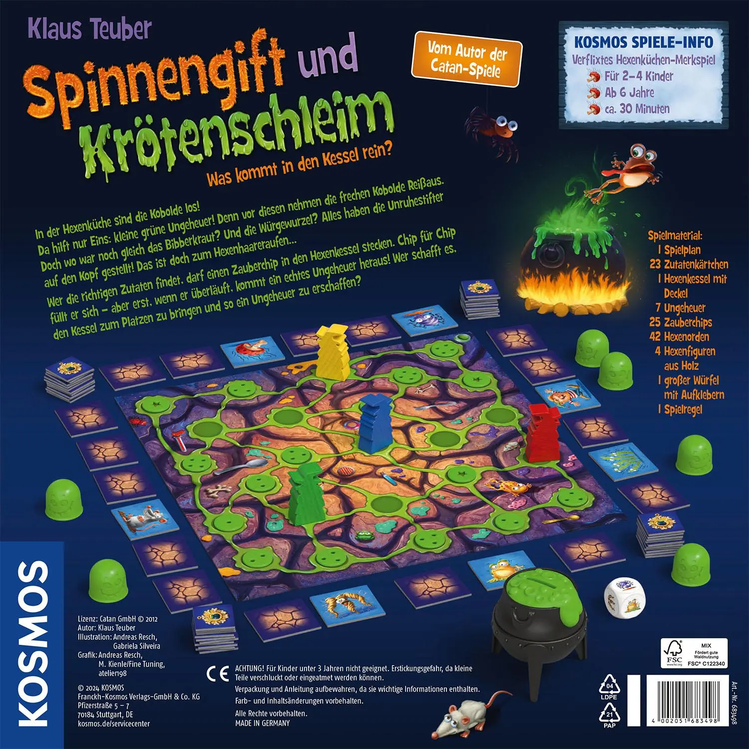 Bild: 4002051683498 | Spinnengift und Krötenschleim | Spiel | Klaus Teuber | Spiel | 683498