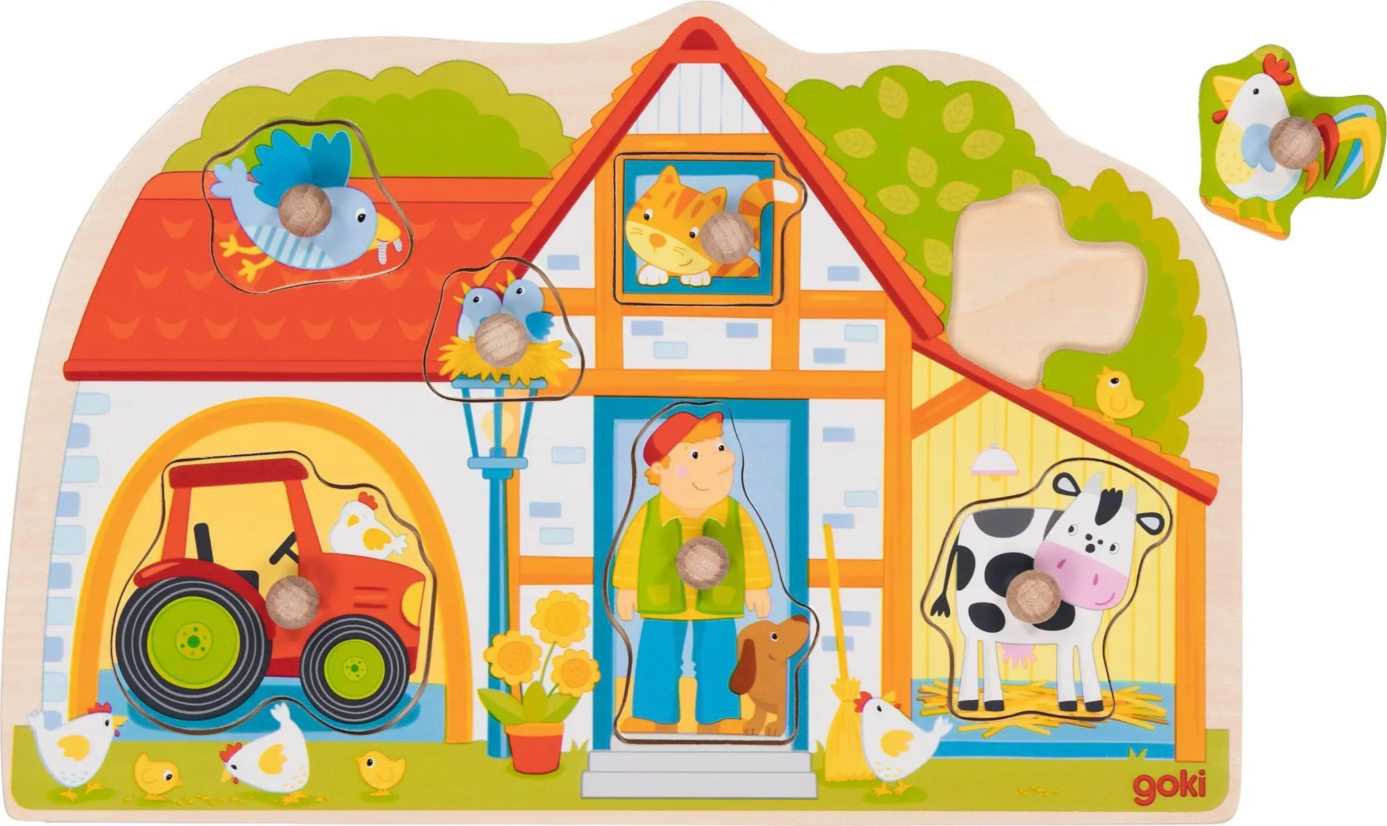 Cover: 4013594573498 | Steckpuzzle Unser Bauernhaus | Spiel | 57349 | Deutsch | 2025