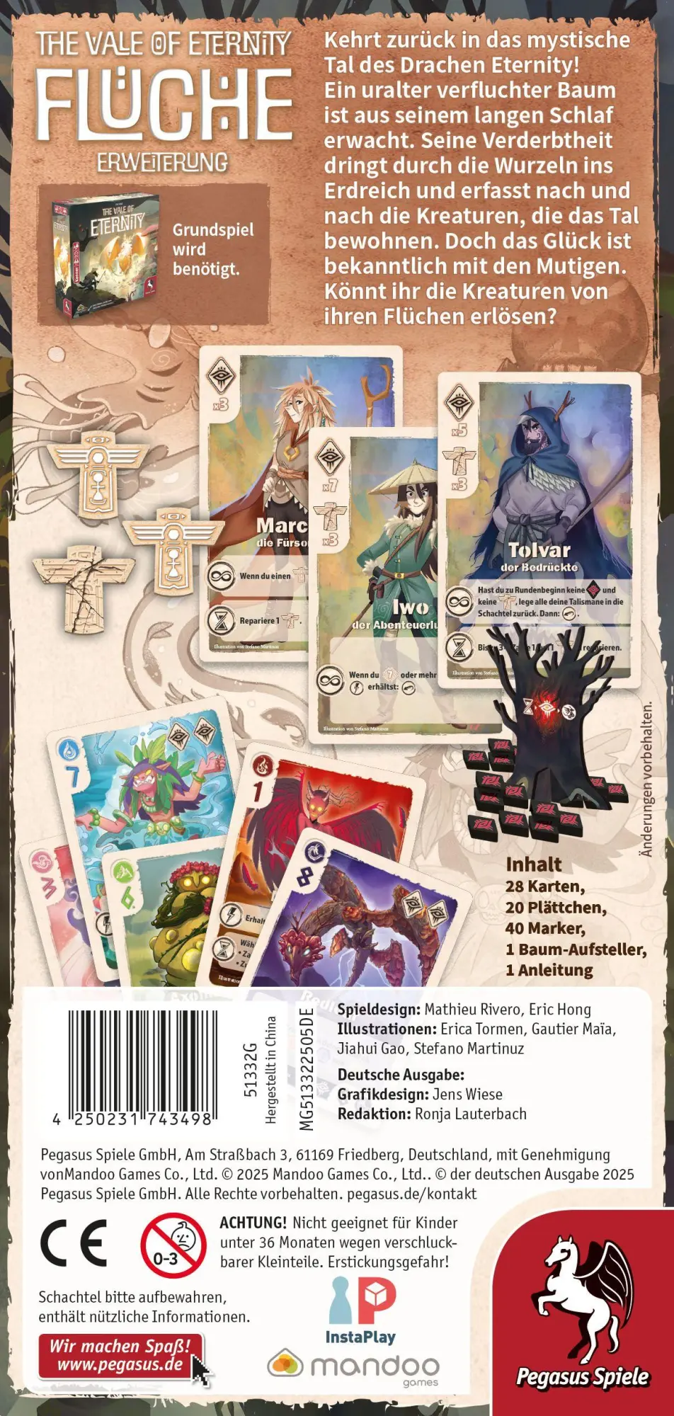 Bild: 4250231743498 | The Vale of Eternity: Flüche [Erweiterung] | Spiel | 51332G | Deutsch