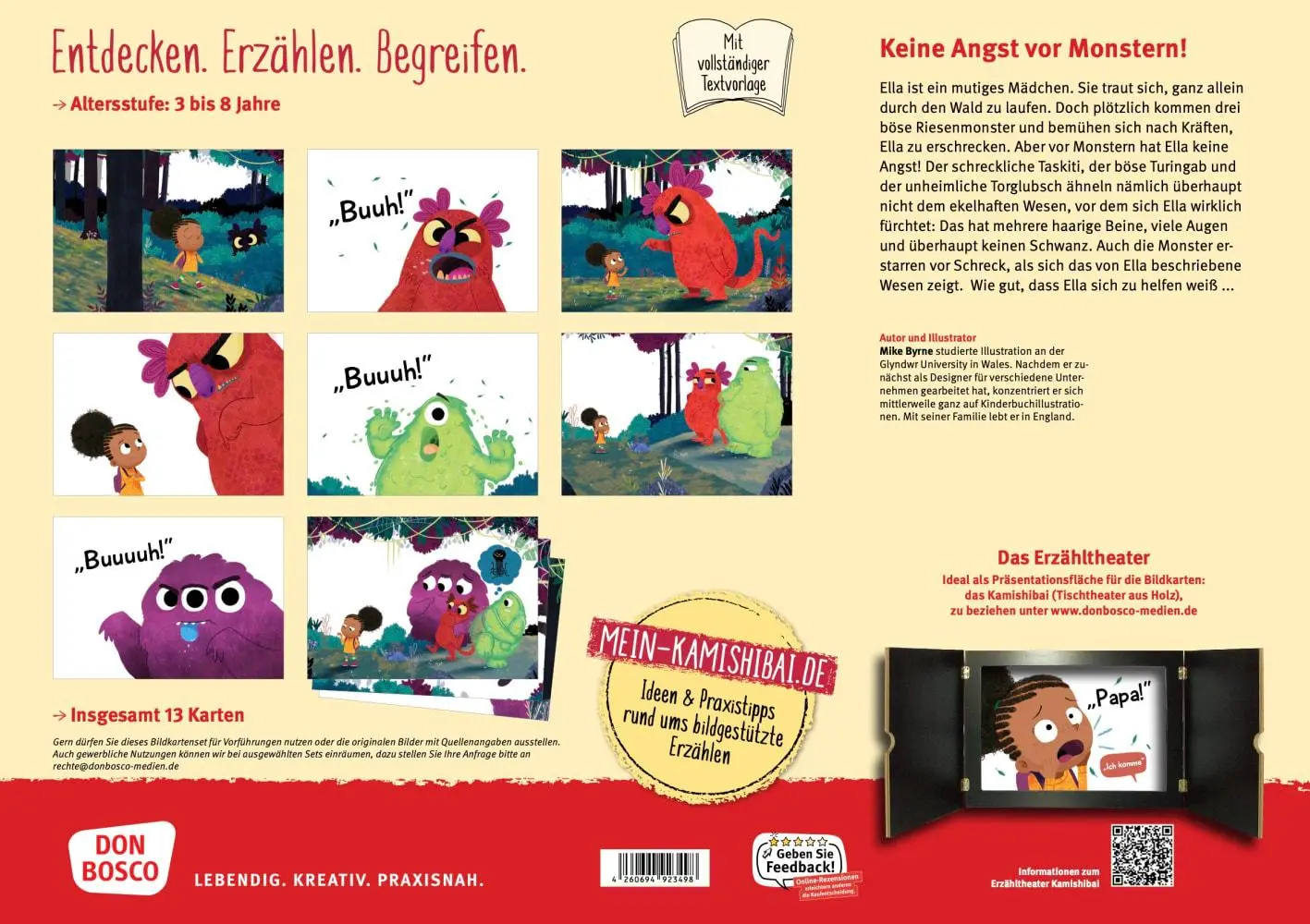 Bild: 4260694923498 | Vor Monstern hab ich keine Angst! Kamishibai Bildkartenset | Byrne