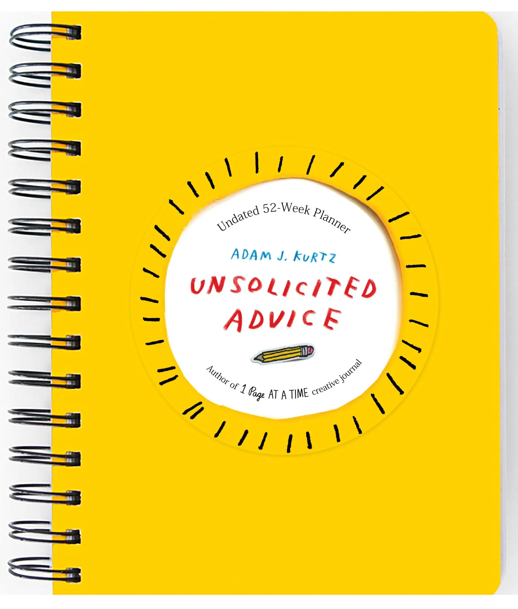 Cover: 9780593543498 | Unsolicited Advice Planner | Undated 52 Week Planner | Adam J Kurtz