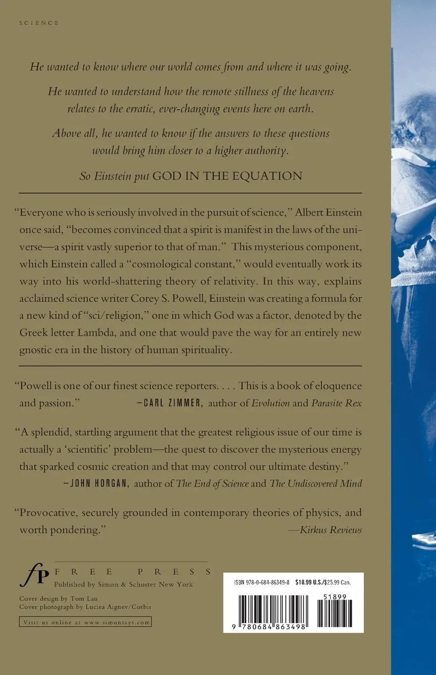 Rückseite: 9780684863498 | God in the Equation | Corey Powell | Taschenbuch | No Series | 2003