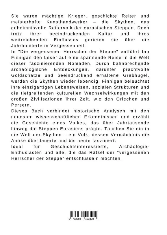 Rückseite: 9783384423498 | Die vergessenen Herrscher der Steppe: Die Skythen im Fokus der...