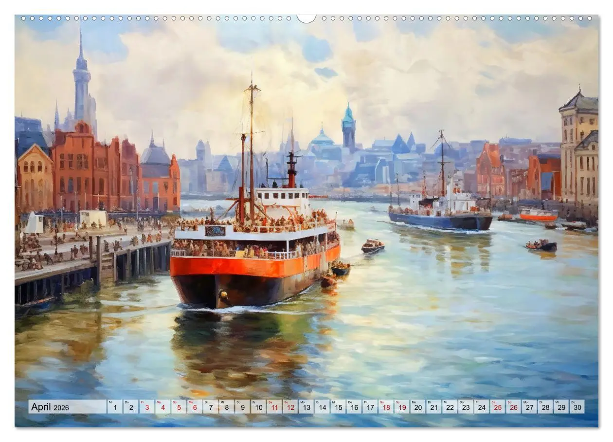 Bild: 9783457473498 | Hafenkante - Ein Leben mit und für den Hafen (Wandkalender 2026 DIN...