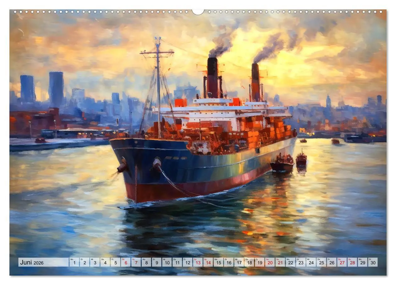 Bild: 9783457473498 | Hafenkante - Ein Leben mit und für den Hafen (Wandkalender 2026 DIN...