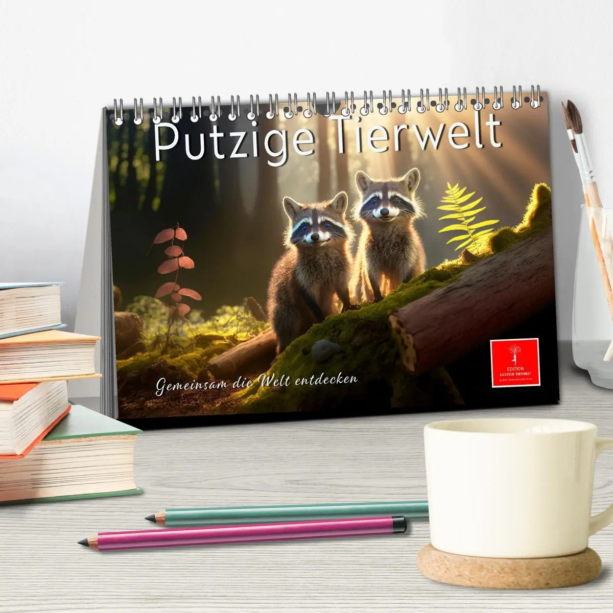 Bild: 9783457543498 | Putzige Tierwelt - gemeinsam die Welt entdecken (Tischkalender 2026...