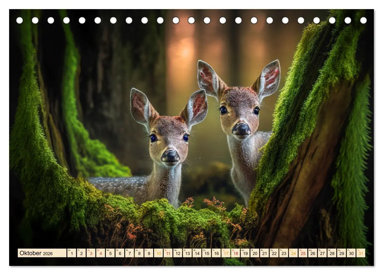 Bild: 9783457543498 | Putzige Tierwelt - gemeinsam die Welt entdecken (Tischkalender 2026...