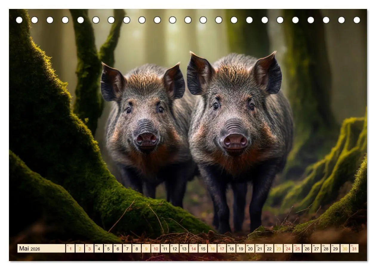 Bild: 9783457543498 | Putzige Tierwelt - gemeinsam die Welt entdecken (Tischkalender 2026...