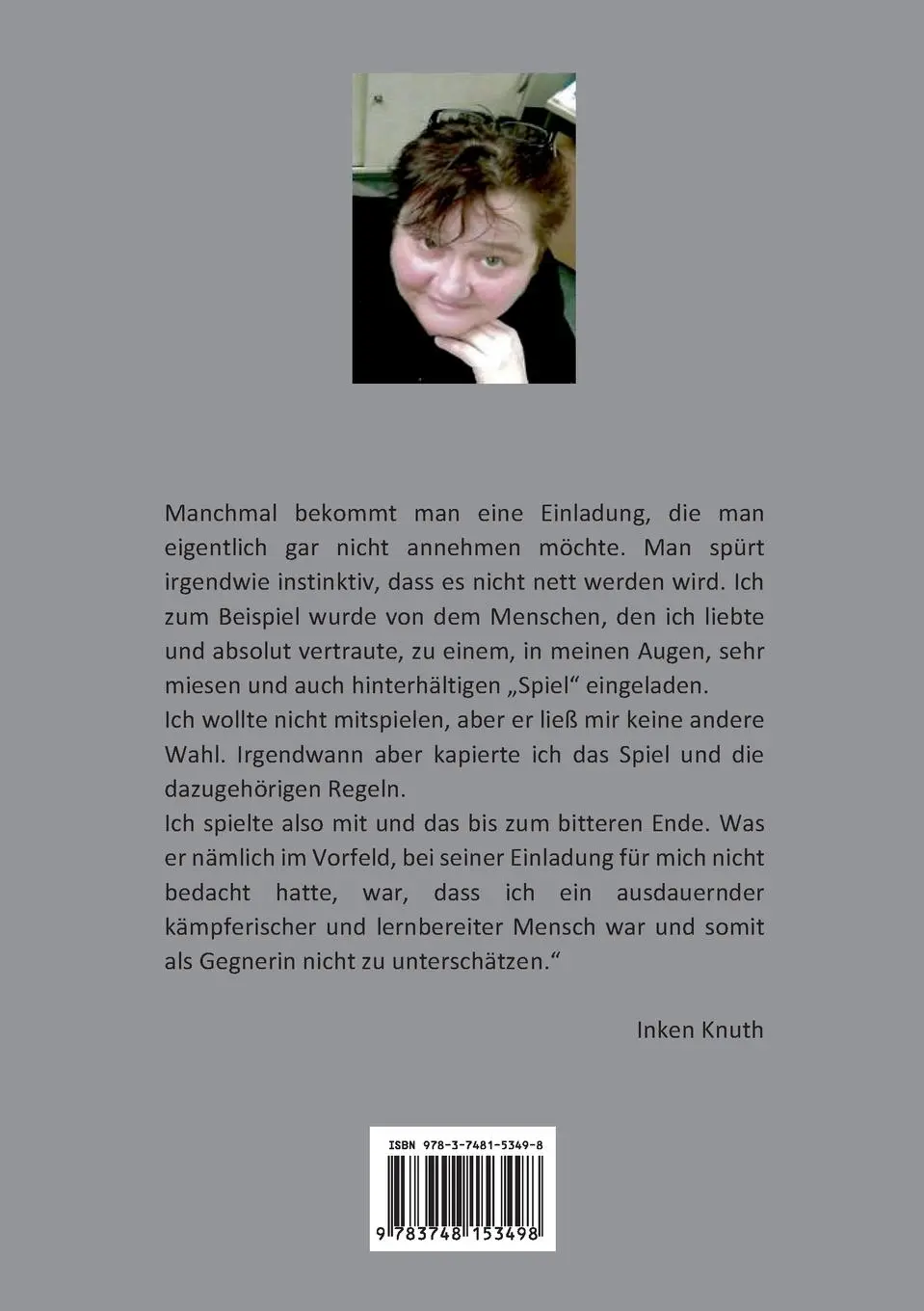 Rückseite: 9783748153498 | Im Fokus | Als er fortging, ohne tschüss zu sagen | Inken Knuth | Buch