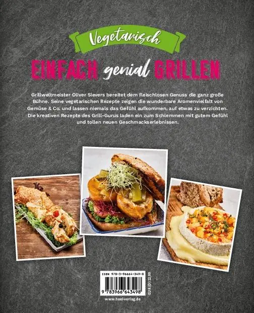Rückseite: 9783966643498 | Einfach genial grillen - Vegetarisch | Oliver Sievers | Taschenbuch