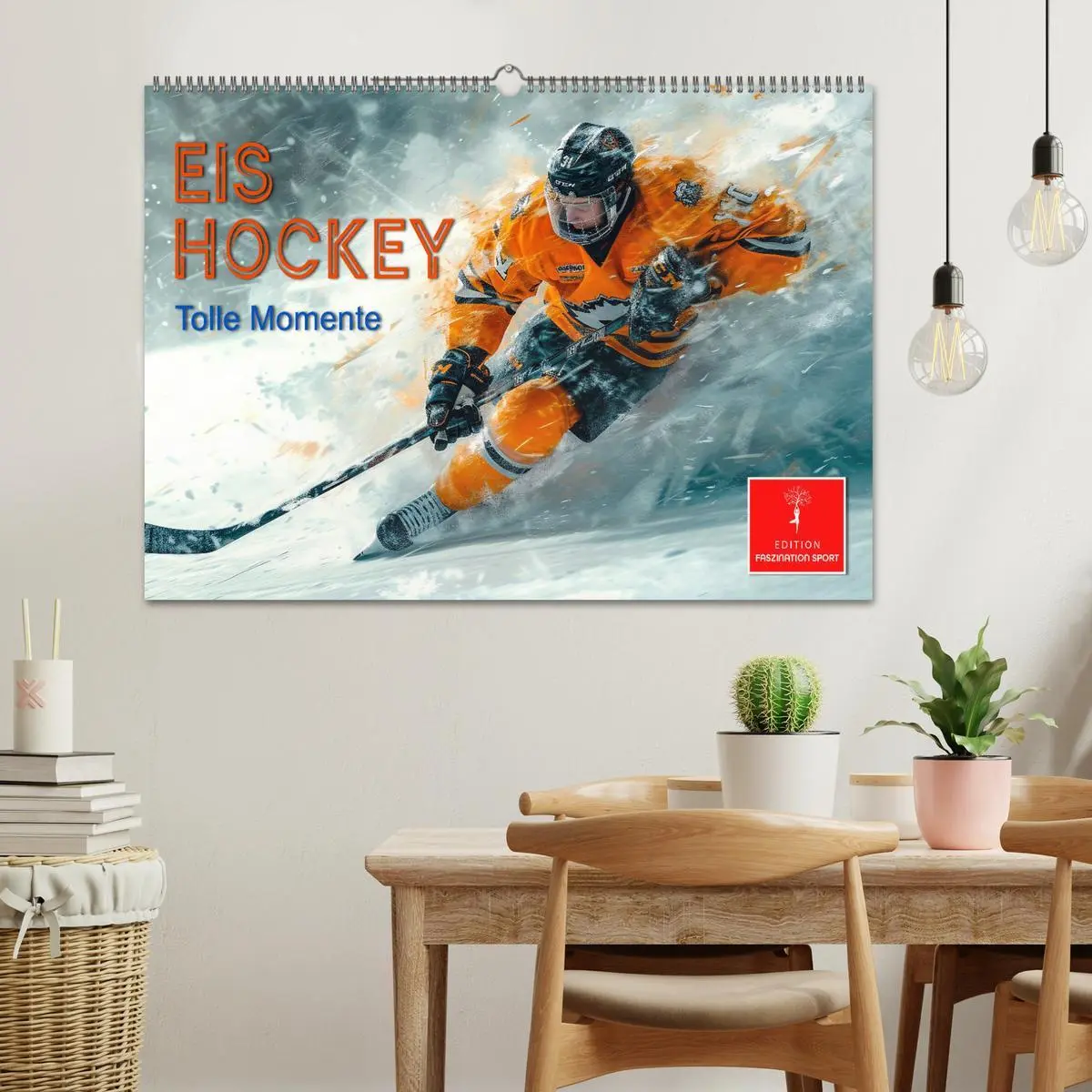 Bild: 9783457463598 | Eishockey - tolle Momente (Wandkalender 2026 DIN A2 quer), CALVENDO...