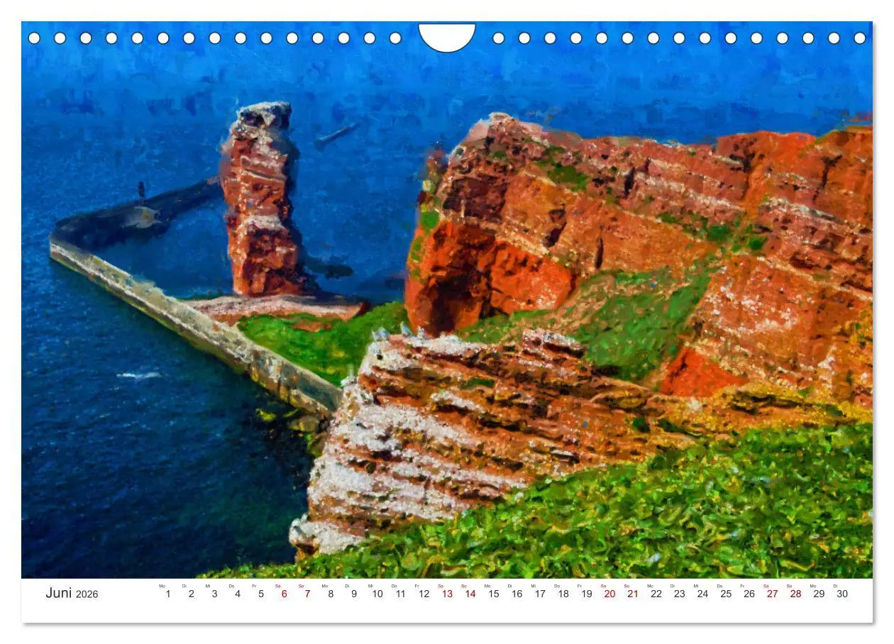 Bild: 9783457603598 | Nordseeinsel Helgoland - Ansichten der Insel in Acryl (Wandkalender...