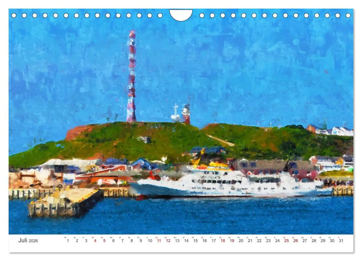 Bild: 9783457603598 | Nordseeinsel Helgoland - Ansichten der Insel in Acryl (Wandkalender...