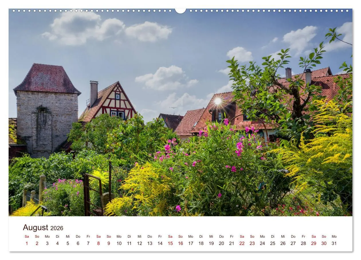 Bild: 9783457773598 | Bad Wimpfen. (Wandkalender 2026 DIN A2 quer), CALVENDO Monatskalender