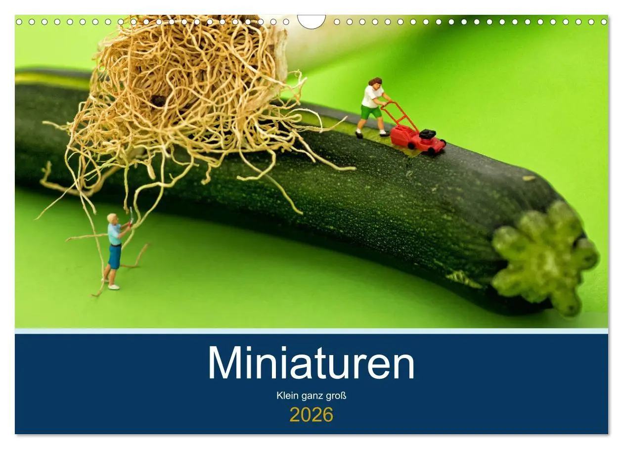 Cover: 9783457843598 | Miniaturen - Klein ganz groß (Wandkalender 2026 DIN A3 quer),...