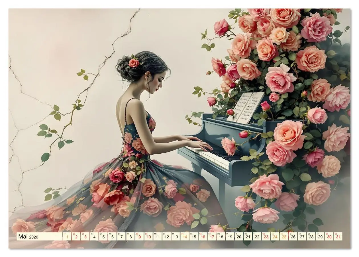 Bild: 9783516623598 | Piano der Träume (Tischkalender 2026 DIN A5 quer), CALVENDO...