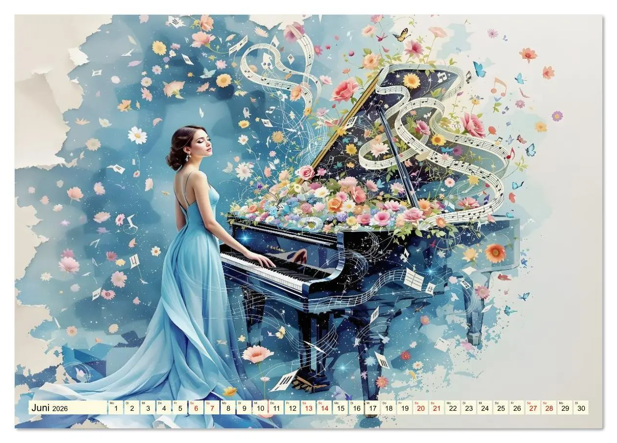 Bild: 9783516623598 | Piano der Träume (Tischkalender 2026 DIN A5 quer), CALVENDO...