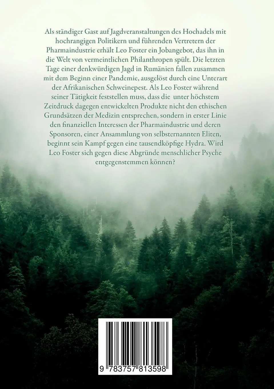 Rückseite: 9783757813598 | Die Pandemie der Schweine | Raoul-Maria Sauko | Taschenbuch | 338 S.
