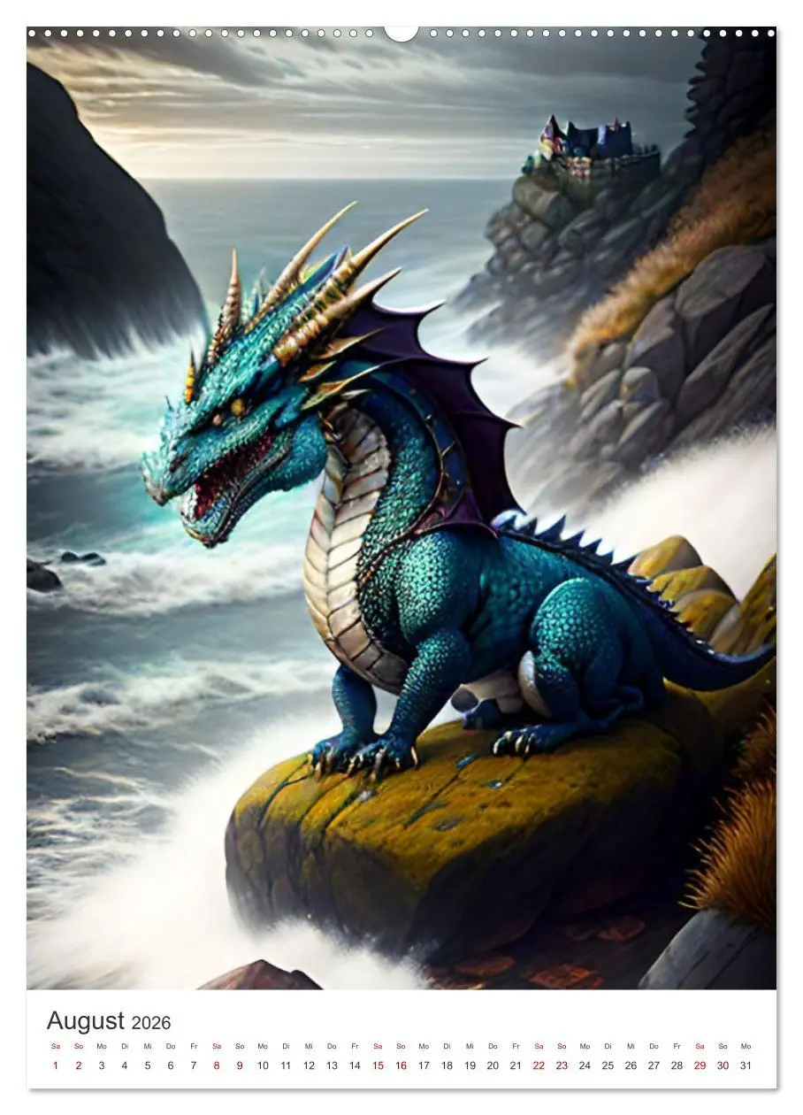 Bild: 9783516303698 | Die Magie der Drachen - Mystisches und Schauriges (Wandkalender...