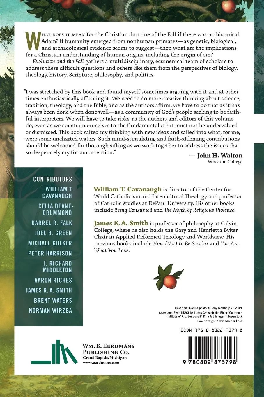 Rückseite: 9780802873798 | Evolution and the Fall | William T Cavanaugh | Taschenbuch | Paperback