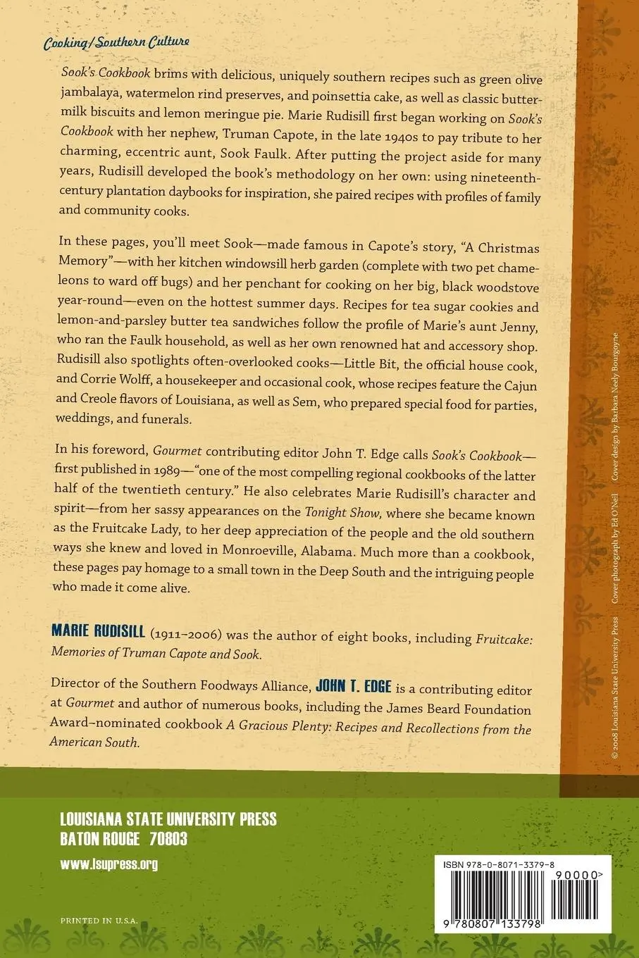 Rückseite: 9780807133798 | Sook's Cookbook | Marie Rudisill | Taschenbuch | Englisch | 2008