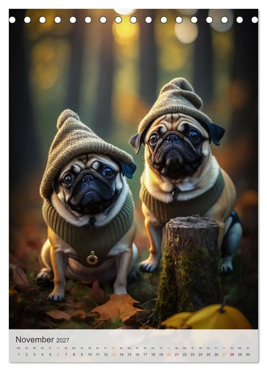 Bild: 9783569313798 | Mein Mops-Kalender (Tischkalender 2027 DIN A5 hoch), CALVENDO...