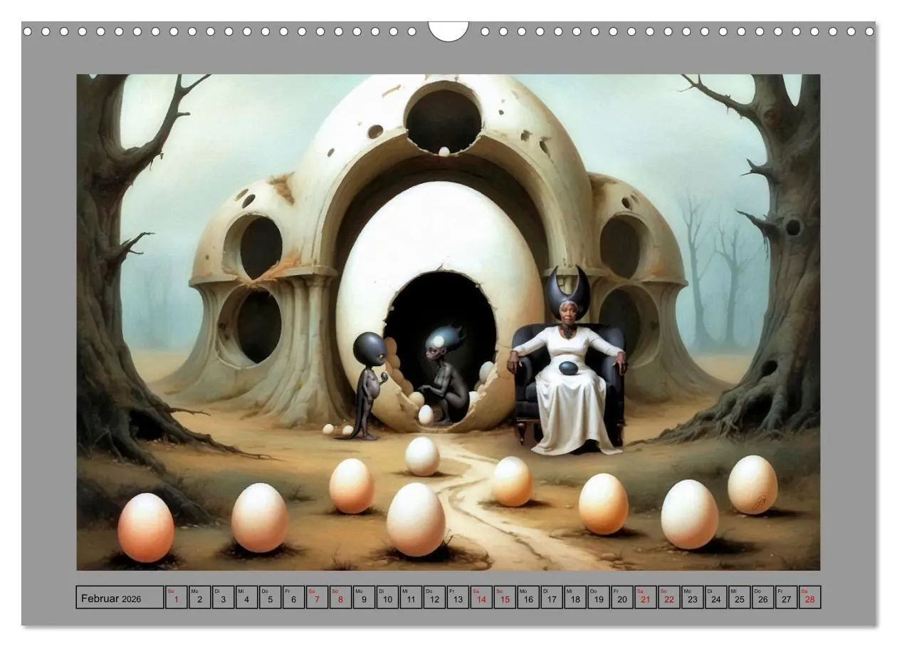 Bild: 9783457363898 | Eigenartiges Ei-Land (Wandkalender 2026 DIN A3 quer), CALVENDO...
