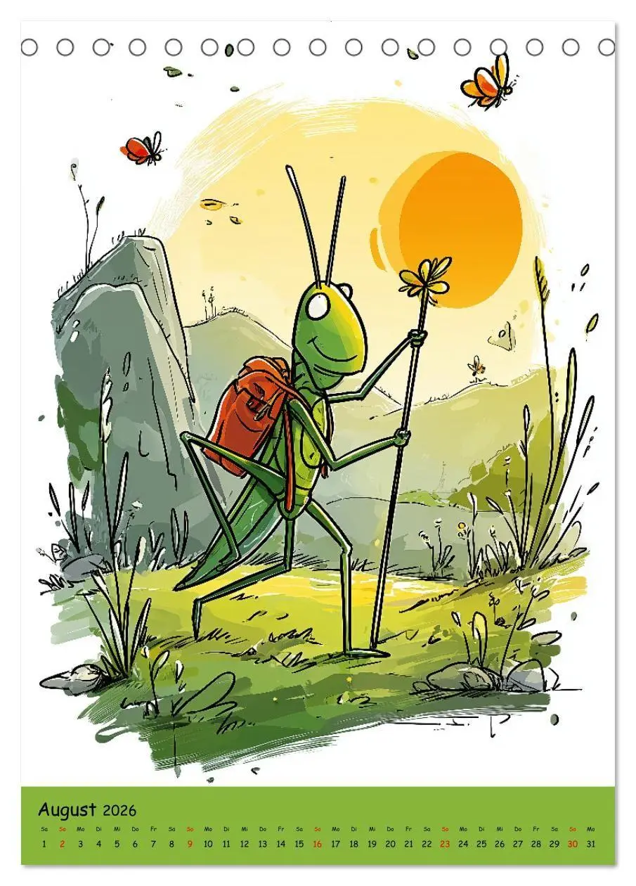Bild: 9783516693898 | Der fröhliche Grashüpfer - bunter Kinderkalender für das...