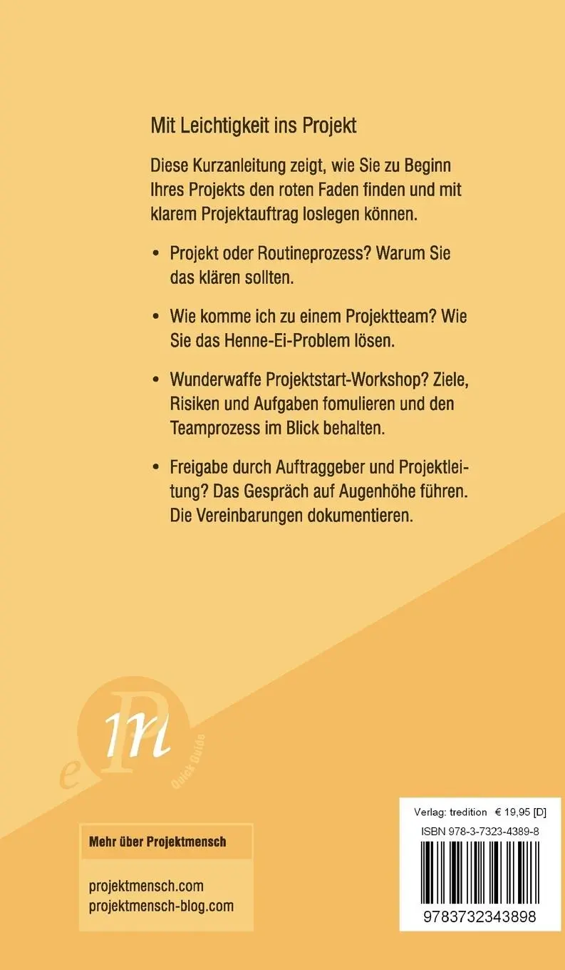 Rückseite: 9783732343898 | Mit Leichtigkeit ins Projekt | Holger Zimmermann (u. a.) | Buch | 2017