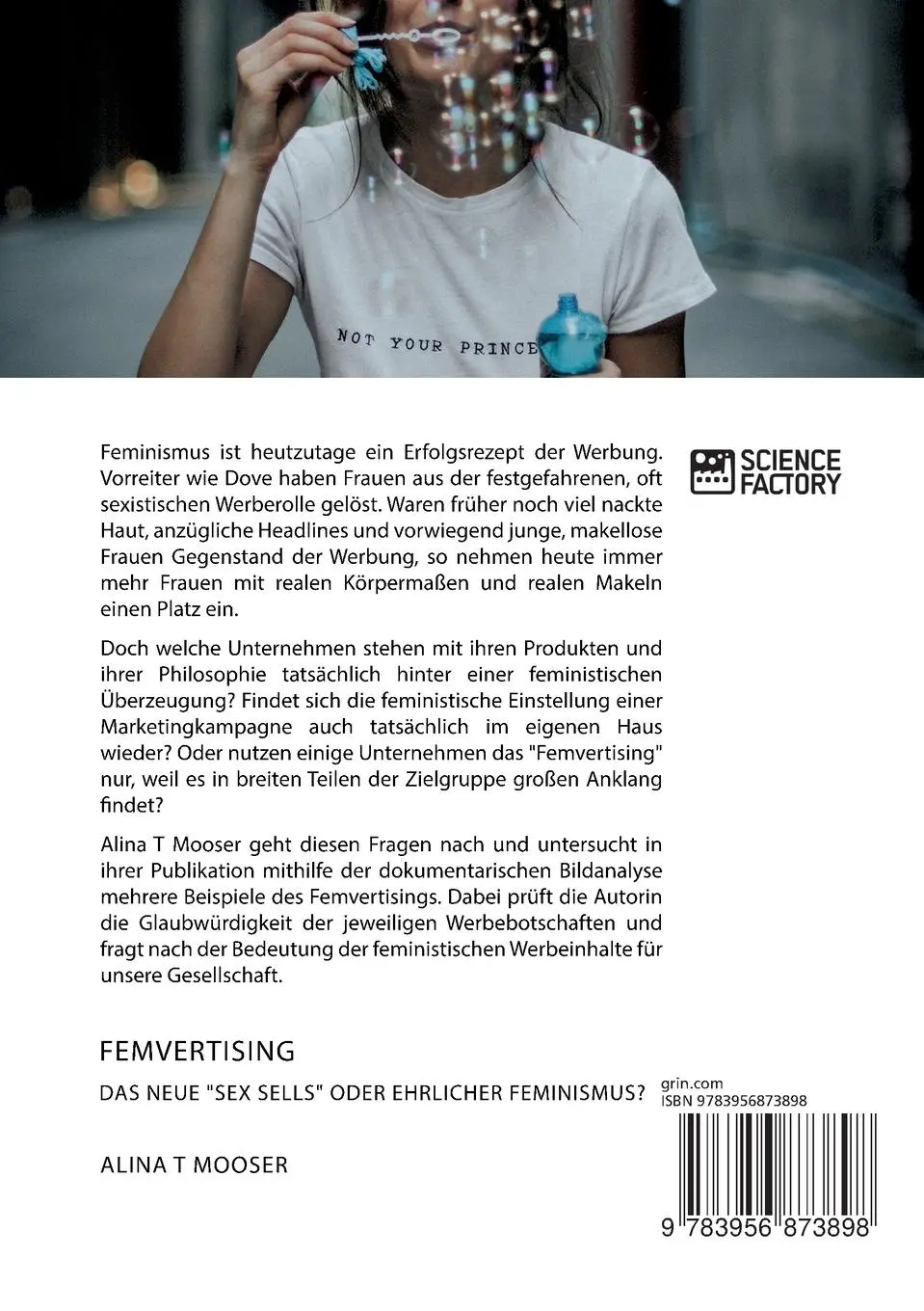 Rückseite: 9783956873898 | Femvertising. Das neue "Sex Sells" oder ehrlicher Feminismus? | Mooser