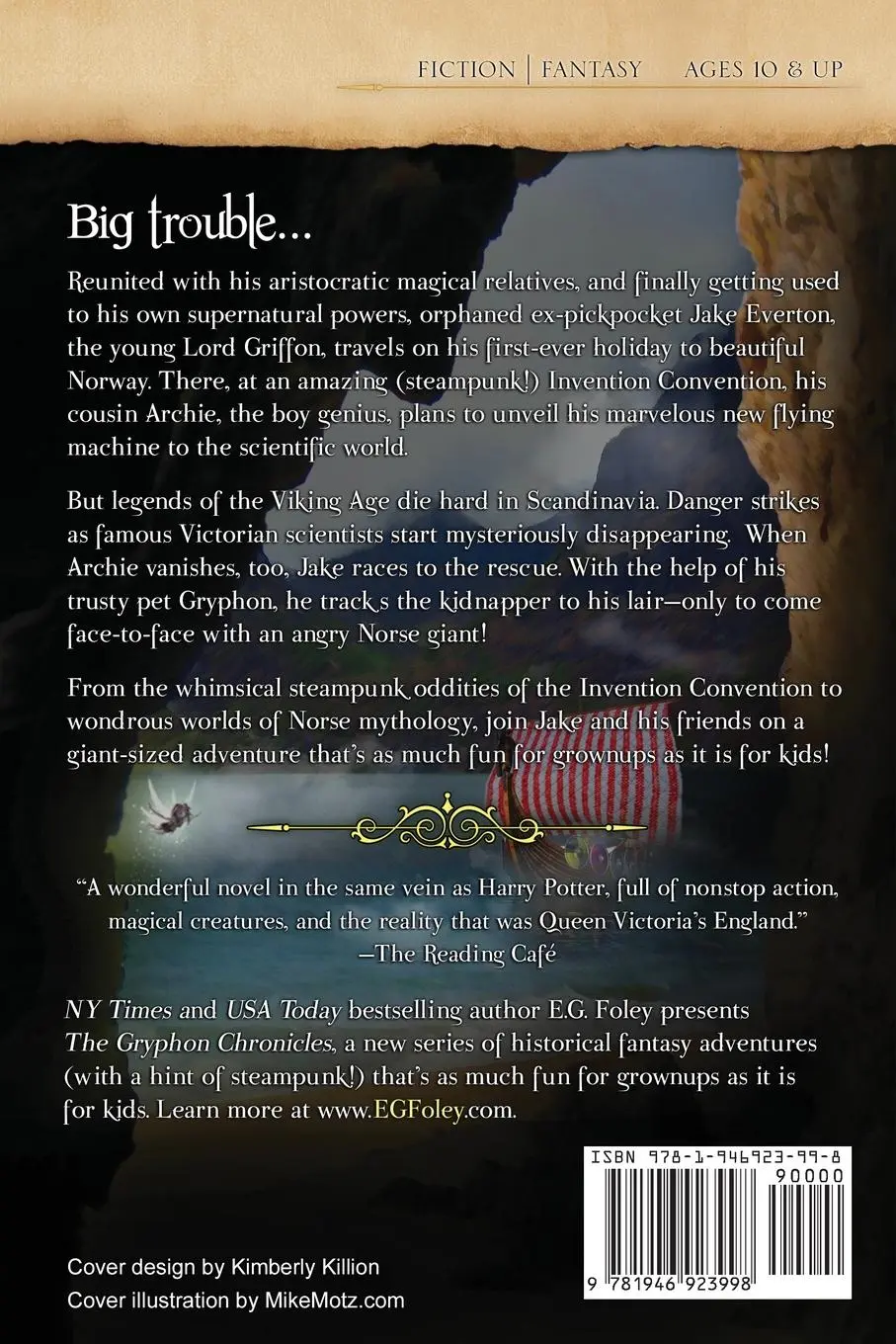 Rückseite: 9781946923998 | Jake &amp; The Giant (The Gryphon Chronicles, Book 2) | E. G. Foley | Buch