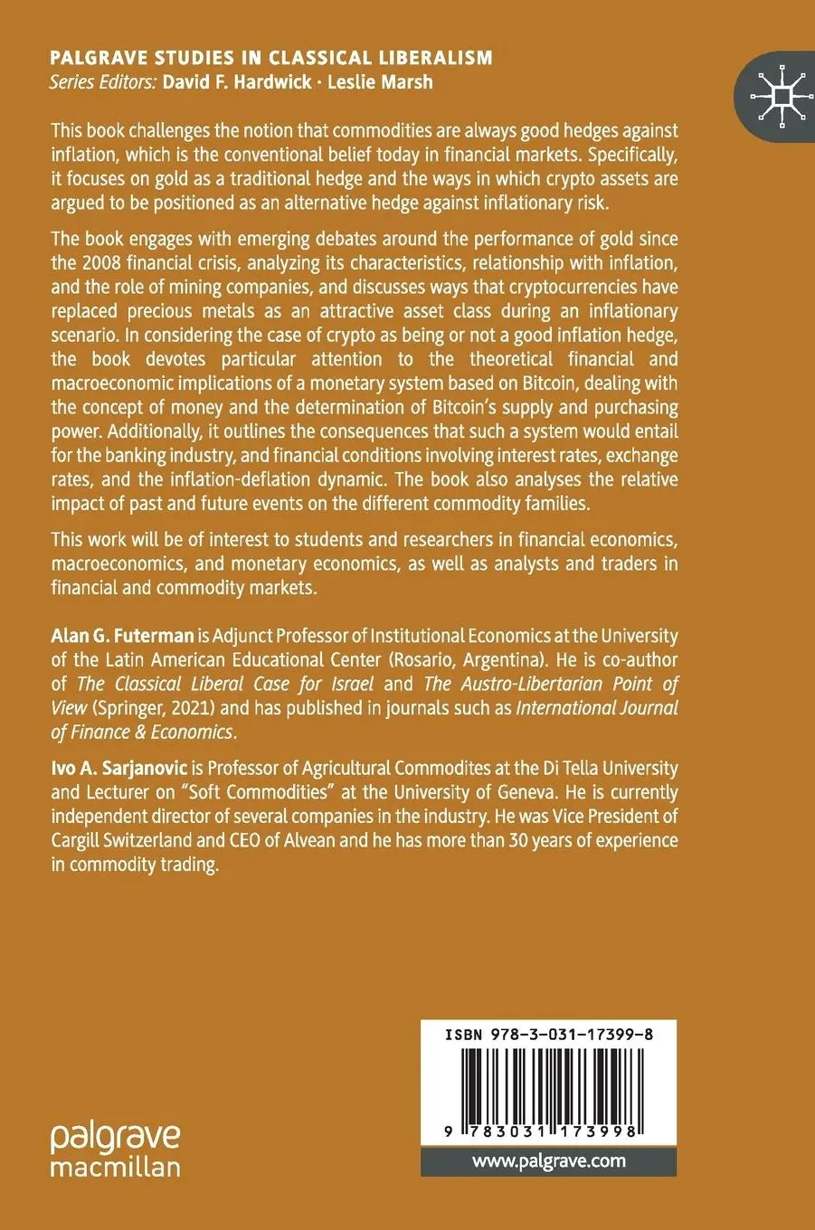 Rückseite: 9783031173998 | Commodities as an Asset Class | Ivo A. Sarjanovic (u. a.) | Buch